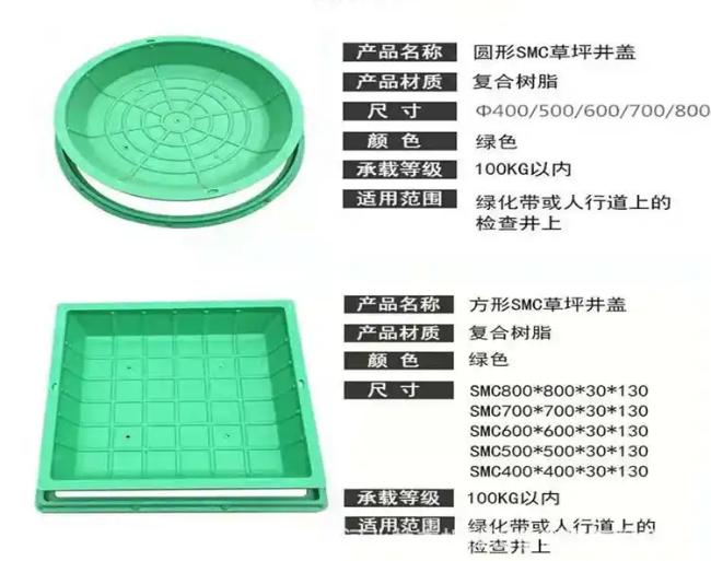 镇雄树脂复合种植井盖展示